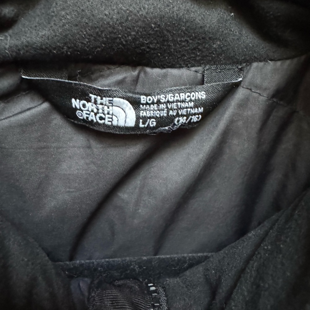 North face nuptse 700 coat jacket down feathers nylon puffer boys kids camo - Picture 4 of 12
